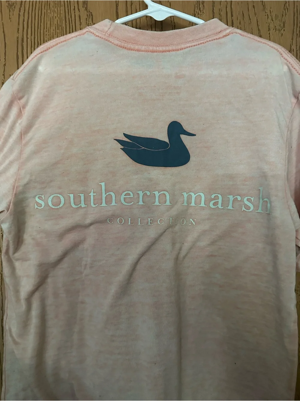 Southern Marsh Light Pink Tee with Navy Duck Logo